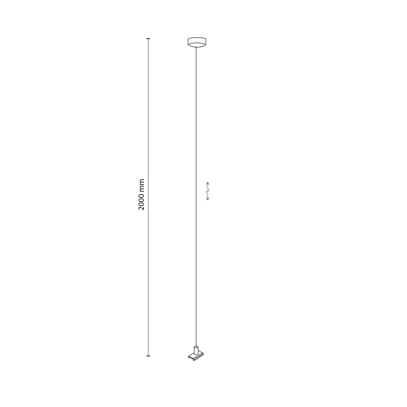 MAGNETIC EASY pakabinimo komplektas 200 cm
