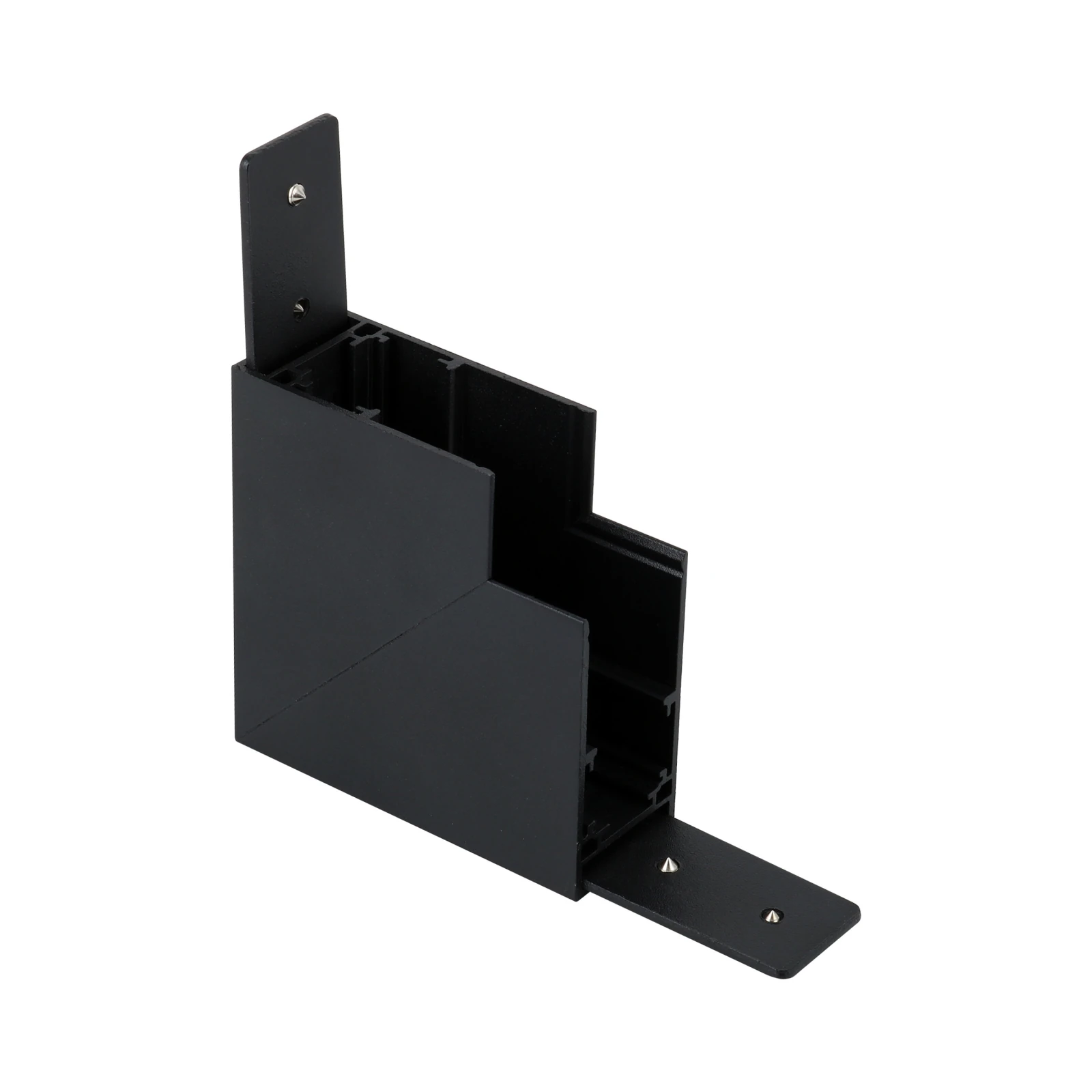 Magnetic track connector – black, recessed and surface system