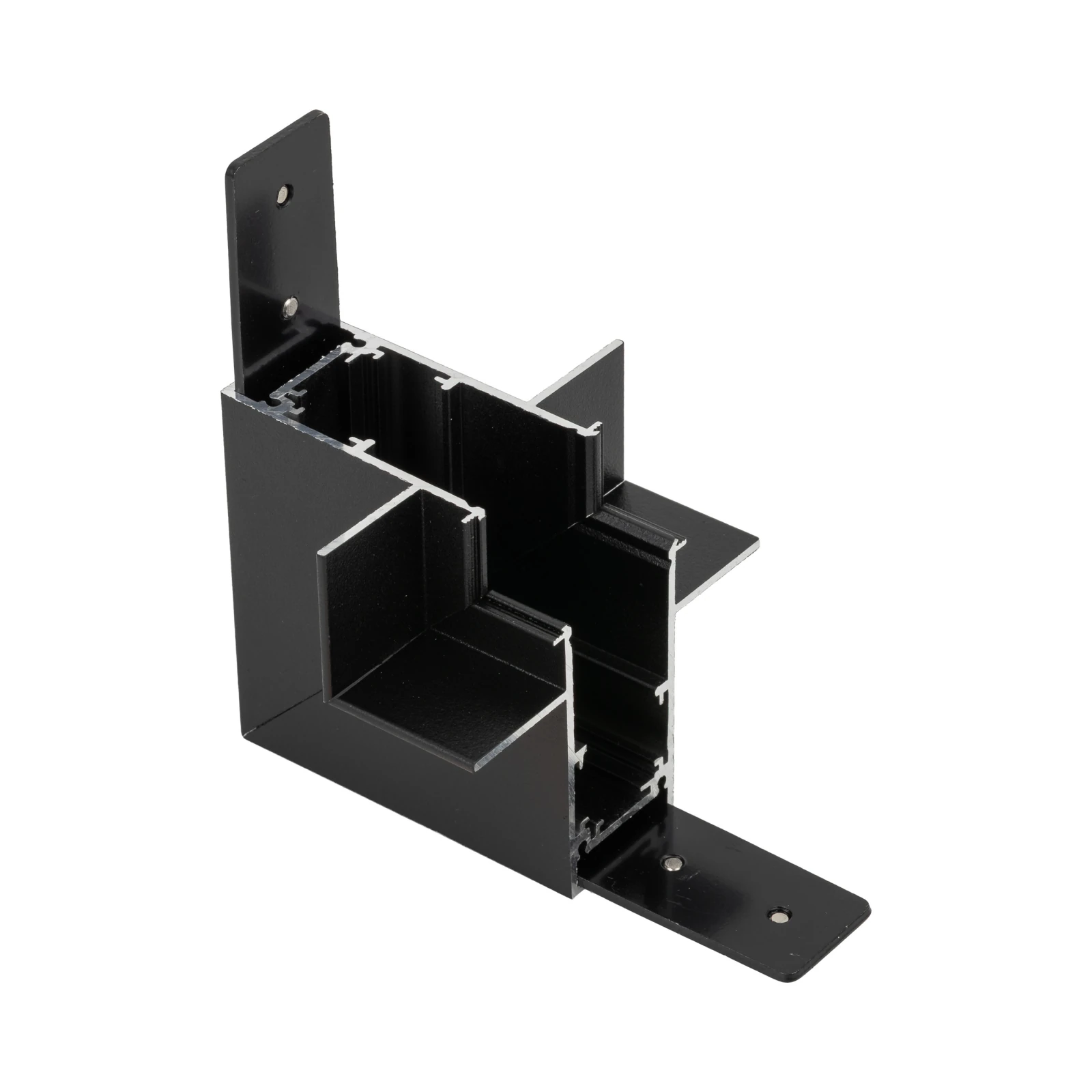 MAGNETIC EASY internal corner connector, black, recessed track