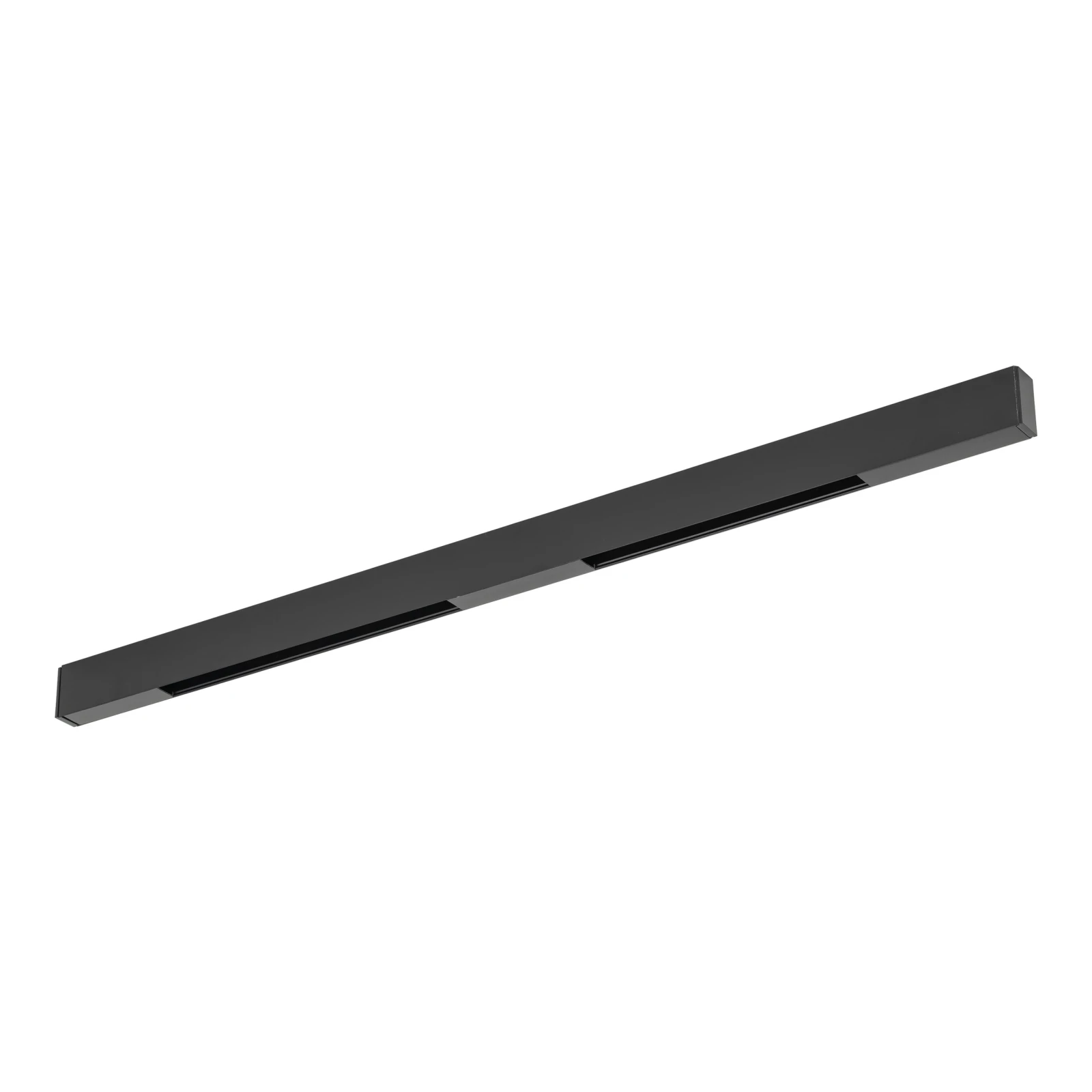 MAGNETIC EASY track rail 100 cm – surface-mounted, black, aluminium
