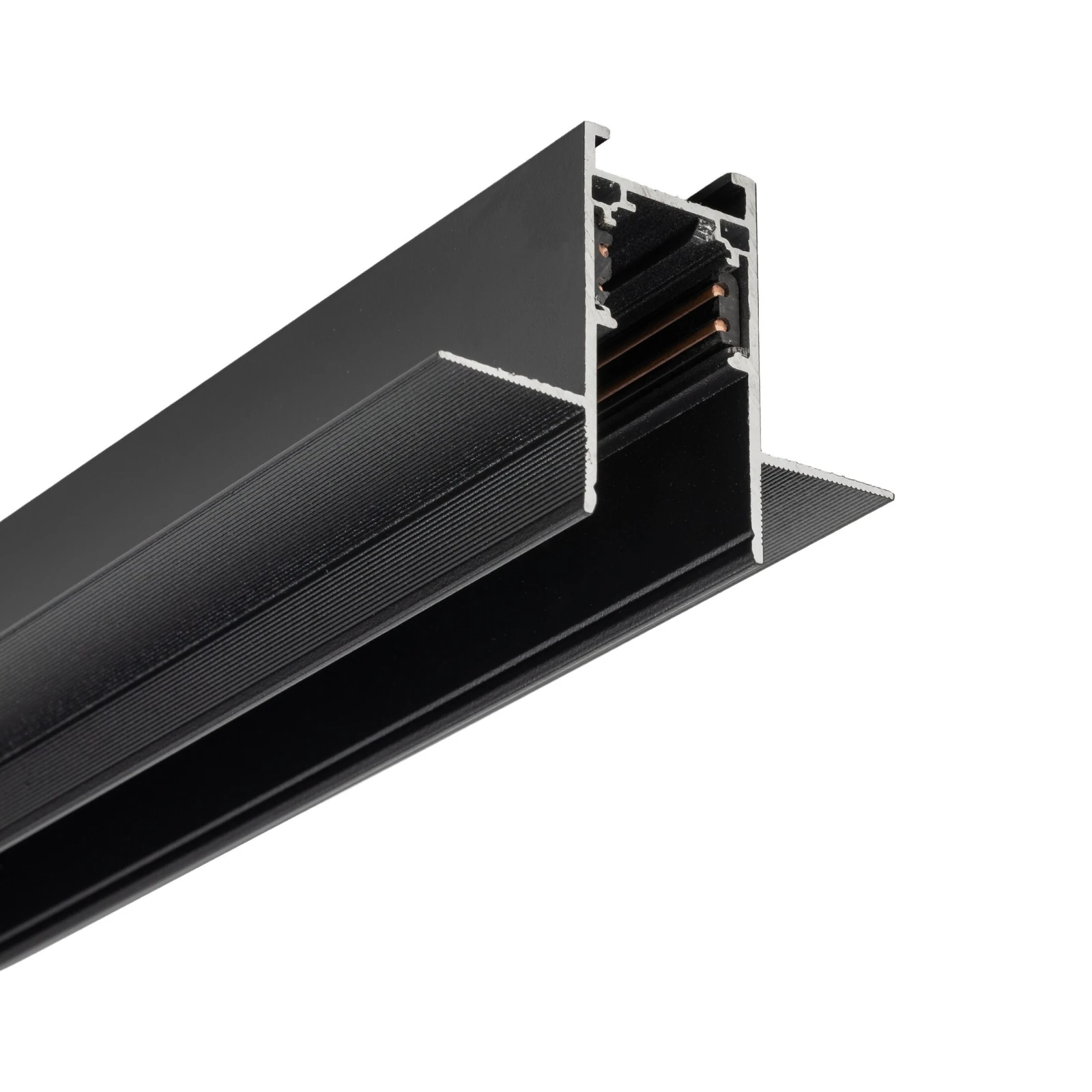 MAGNETIC EASY track 100 cm – recessed, black, 48 V DC