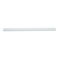 MAGNETIC EASY įleidžiamas bėgelis 100 cm, baltas - Nuotrauka 4