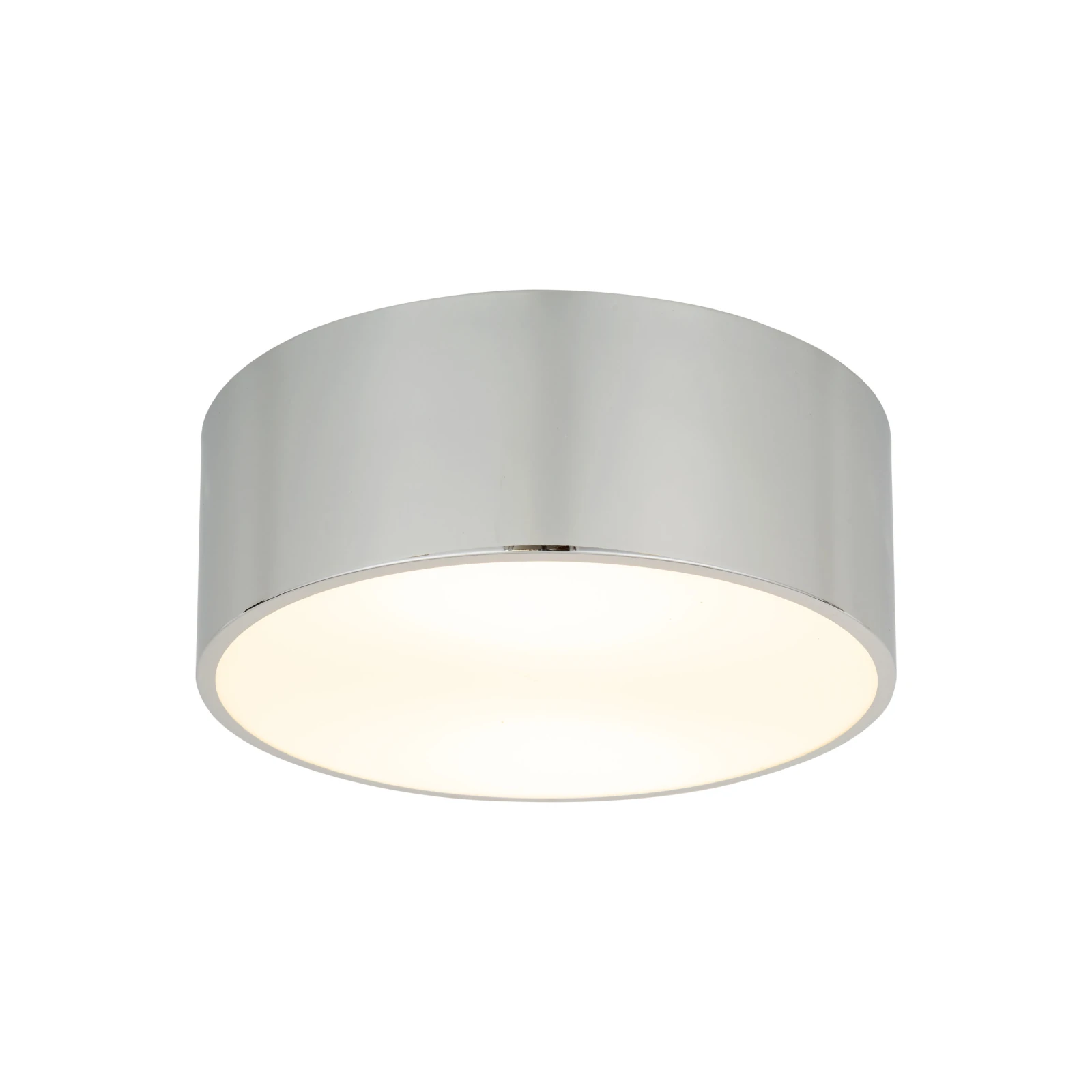 LIVO ceiling fixture – round, chrome, 2 x E27, IP54