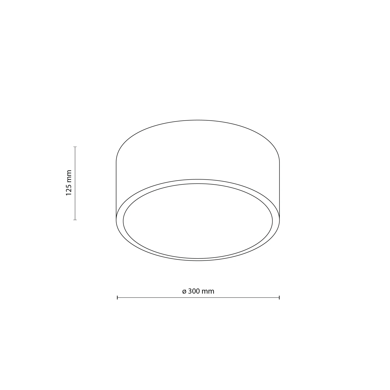 LIVO ceiling fixture – round, chrome, 2 x E27, IP54