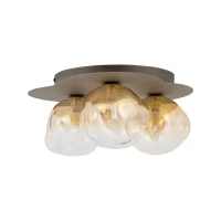 Ceiling light 3xG9 – LAVA, brown, glass shades - Image 4