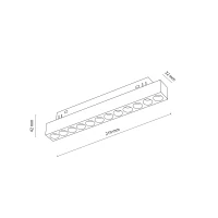 Magnetic track LED fixture 12 W – points, black, CCT - Image 7