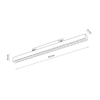 Magnetic track LED fixture 24 W – points, black, CCT - Image 10