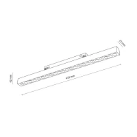 Magnetic track LED fixture 24 W – points, white, CCT - Image 3
