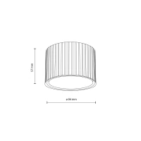 GX53 ceiling downlight 8 W – round, champagne, warm white - Image 7