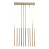 Pendant light 10xG9 – linear, champagne, ribbed - Image 14