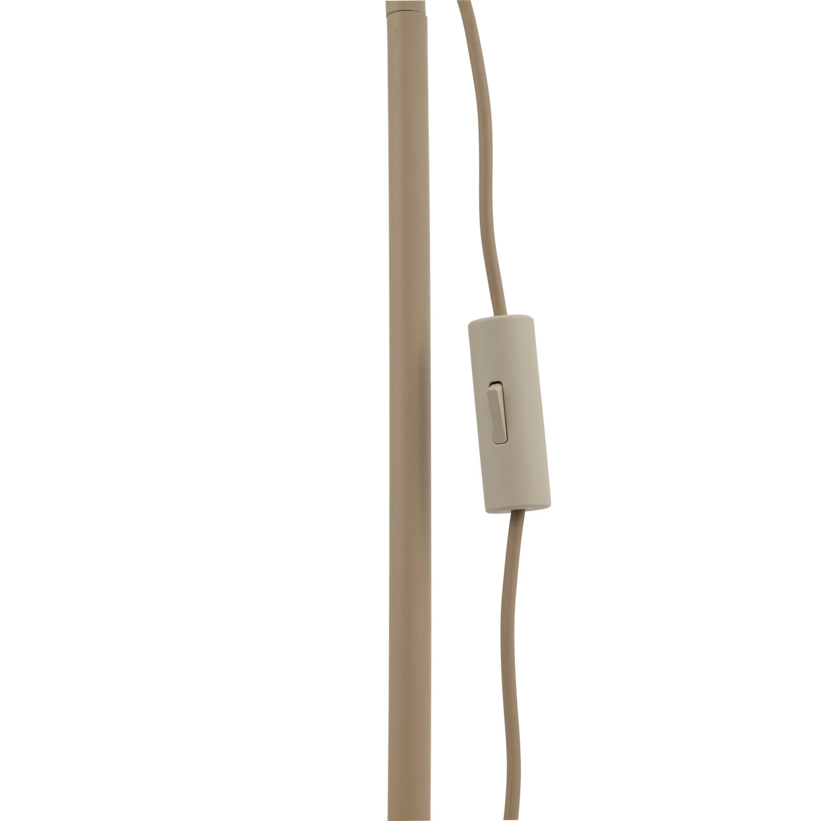 Floor lamp 1xE14 – conical, beige, with switch