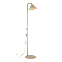 Floor lamp 1xE14 – conical, beige, with switch - Image 8