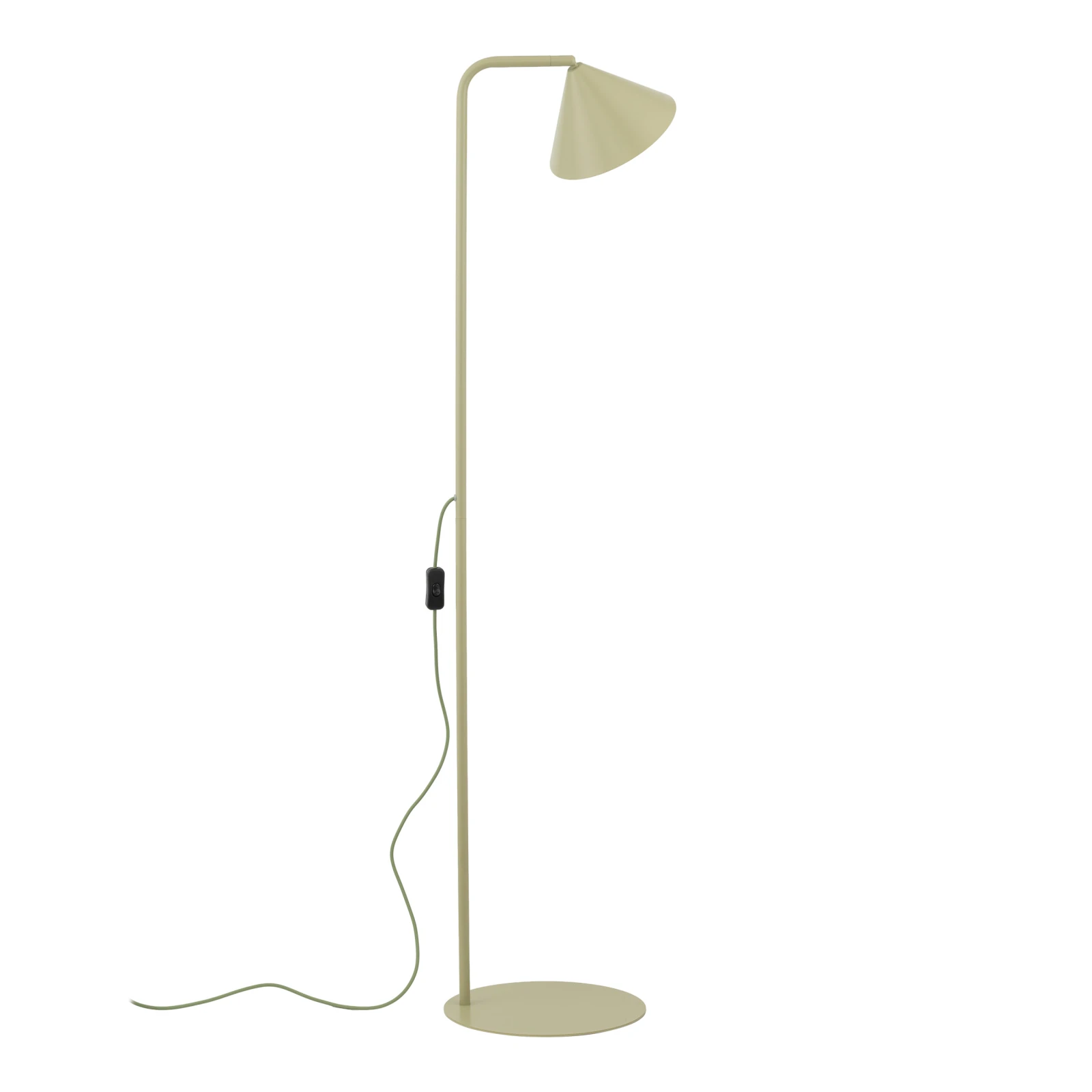 Floor lamp 1xE14 – conical, pistachio green, modern accent