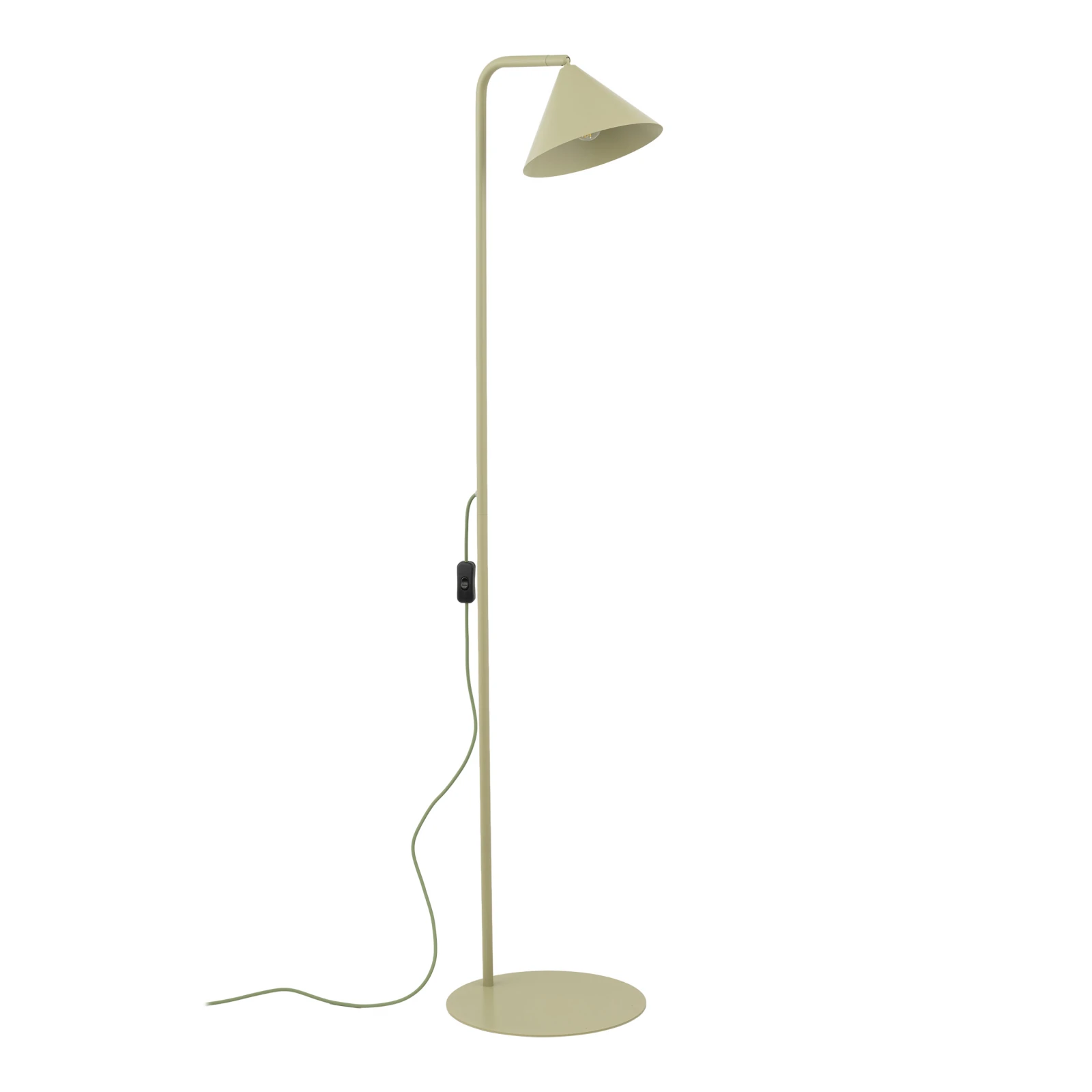Floor lamp 1xE14 – conical, pistachio green, modern accent