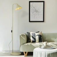 Floor lamp 1xE14 – conical, pistachio green, modern accent - Image 4