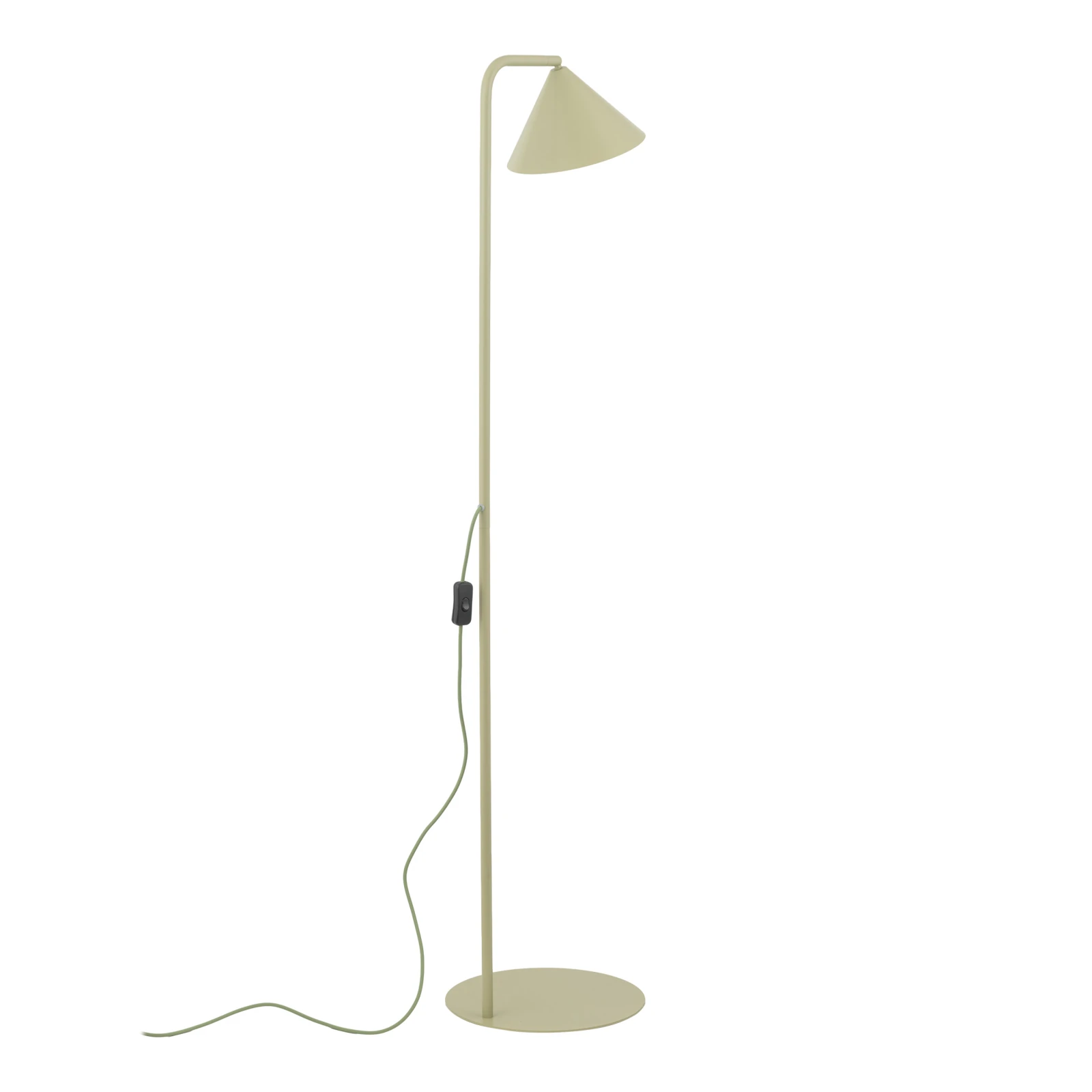 Floor lamp 1xE14 – conical, pistachio green, modern accent