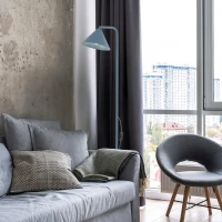 CONO 10 W floor lamp – conical shade, blue, E14 socket - Image 4