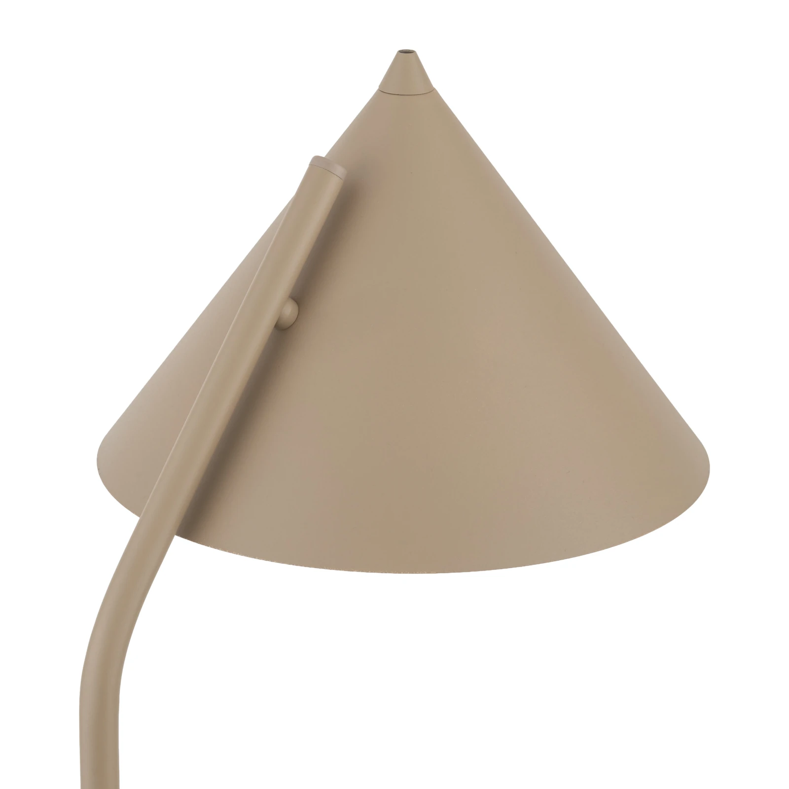 CONO 10 W floor lamp – conical shade, beige, E27 socket
