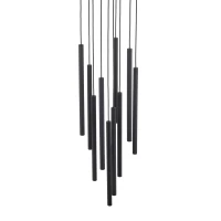 FERRO 80 W pendant light – round, black, 10 G9 points - Image 6