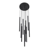 FERRO 80 W pendant light – round, black, 10 G9 points - Image 8