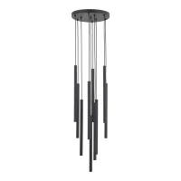 FERRO 80 W pendant light – round, black, 10 G9 points - Image 10