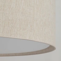 Pendant light 3xE27 – cylindrical, linen tone, diffuser - Image 3