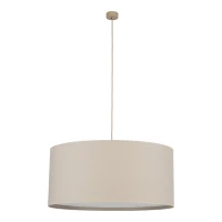 Pendant light 3xE27 – cylindrical, linen tone, diffuser - Image 5