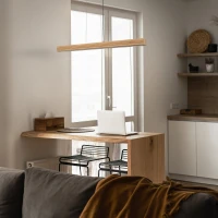 VIGA WOOD LED pakabinamas šviestuvas 24 W, natūralus medis - Nuotrauka 1