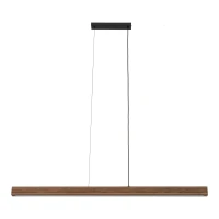 Pendant LED light 24 W – linear, walnut wood finish - Image 12
