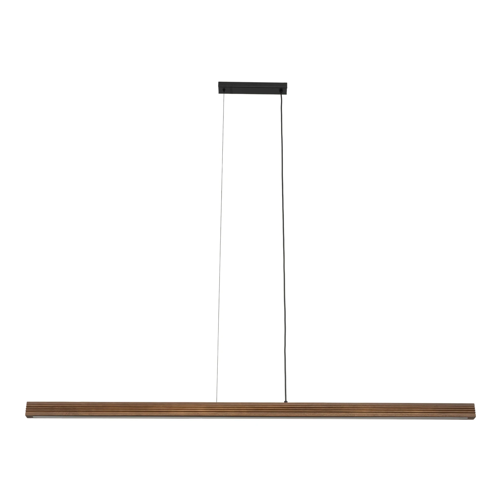 Pendant LED light 24 W – linear, walnut finish, 1800 lm