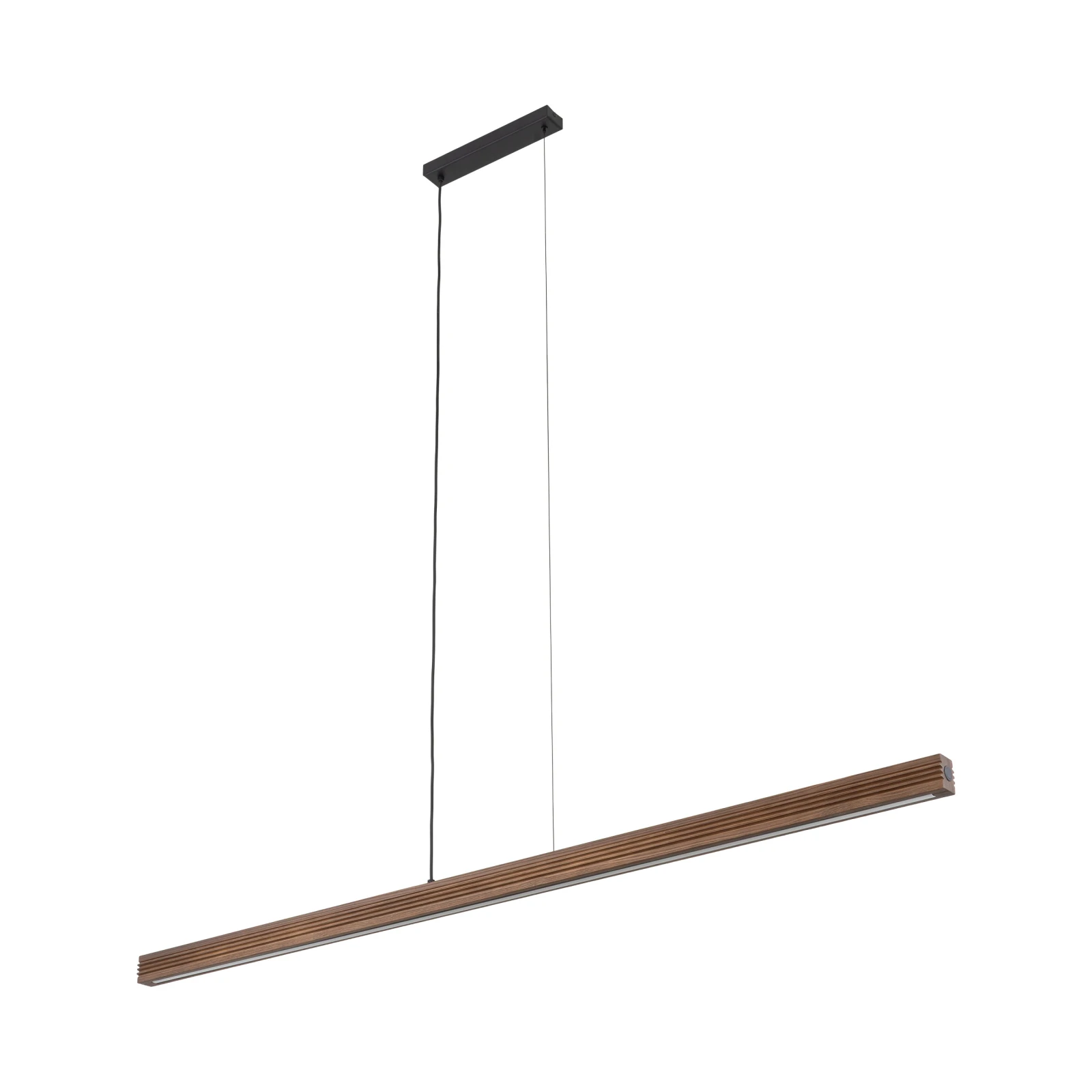 Pendant LED light 24 W – linear, walnut finish, 1800 lm