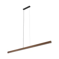 Pendant LED light 24 W – linear, walnut finish, 1800 lm - Image 2