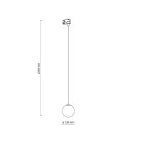 TRACER track light 8 W – glass, white, G9 - Image 2