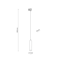 TRACER TUBE bėgelio šviestuvas 10 W, juodas, GU10 - Nuotrauka 2