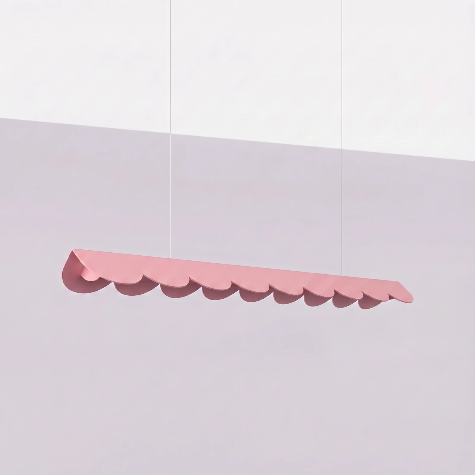 Pakabinamas šviestuvas 98,5 cm – banguotas, rožinis, CRI98 LED