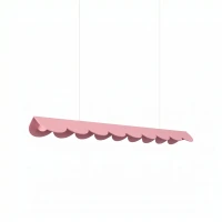 Pakabinamas šviestuvas 98,5 cm – banguotas, rožinis, CRI98 LED - Nuotrauka 2