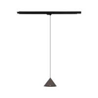 Track light 15 W – CONO, brown and black, E27 - Image 3