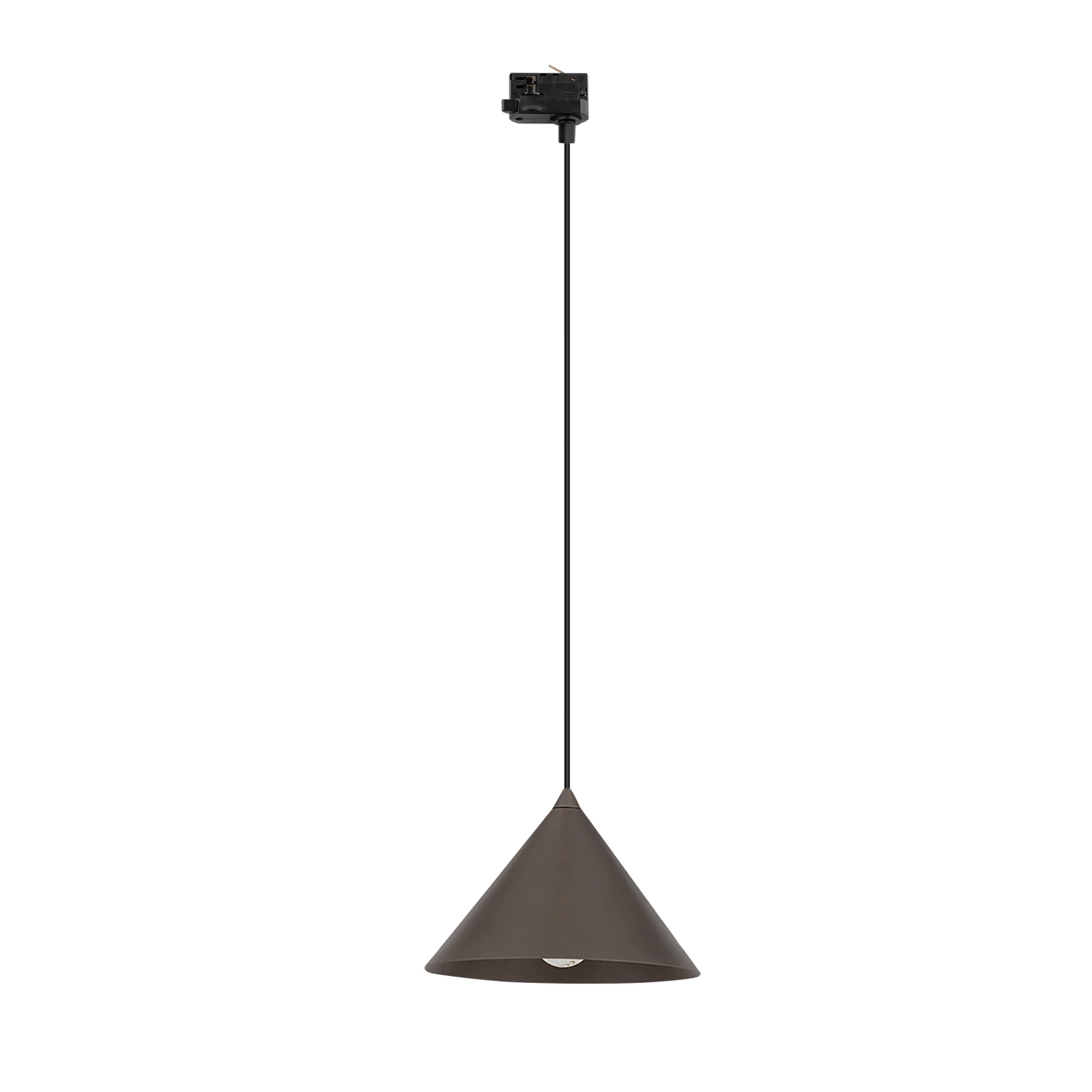 Track light 15 W – CONO, brown and black, E27