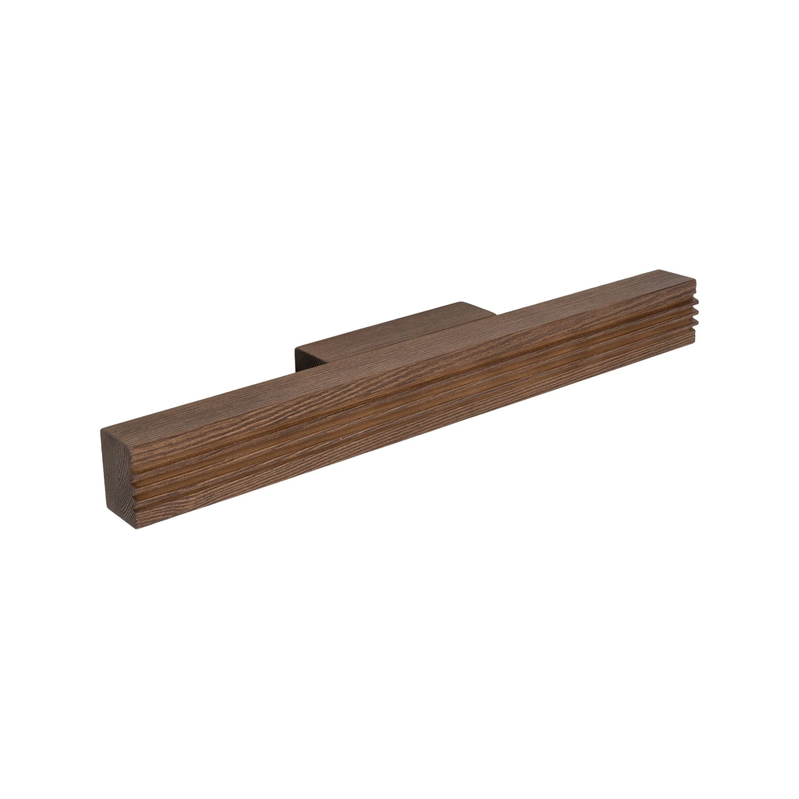 Wall LED light 9 W – linear, walnut tone, warm white