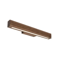 Wall LED light 9 W – linear, walnut tone, warm white - Image 6