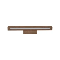 Wall LED light 9 W – linear, walnut tone, warm white - Image 7