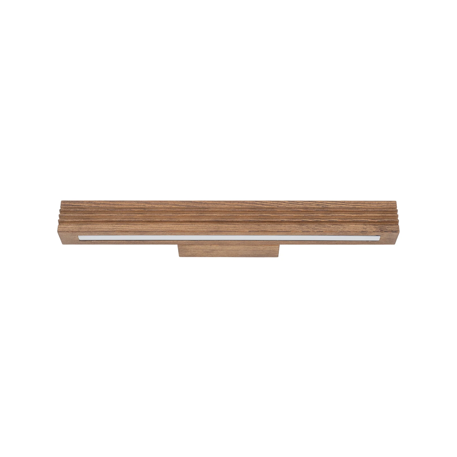 Wall LED light 9 W – linear, walnut tone, warm white