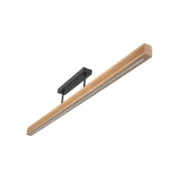 Ceiling LED light 25 W – linear, natural wood, warm light - Image 7