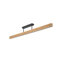 Ceiling LED light 25 W – linear, natural wood, warm light - Image 2