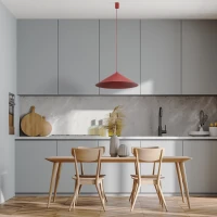 11 W pendant light – conical, burgundy red, GX53
