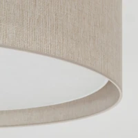 6 x E27 ceiling light – cylindrical, beige, magnetic shade - Image 3