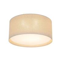 6 x E27 ceiling light – cylindrical, beige, magnetic shade - Image 5