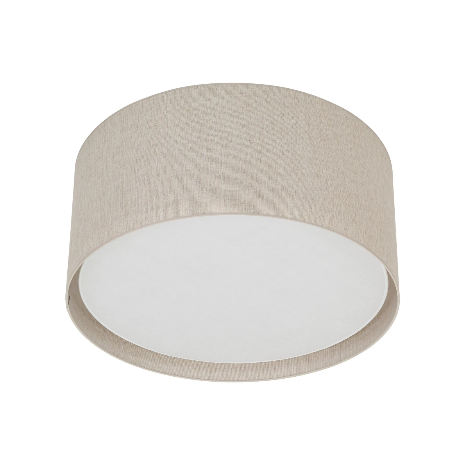 6 x E27 ceiling light – cylindrical, beige, magnetic shade