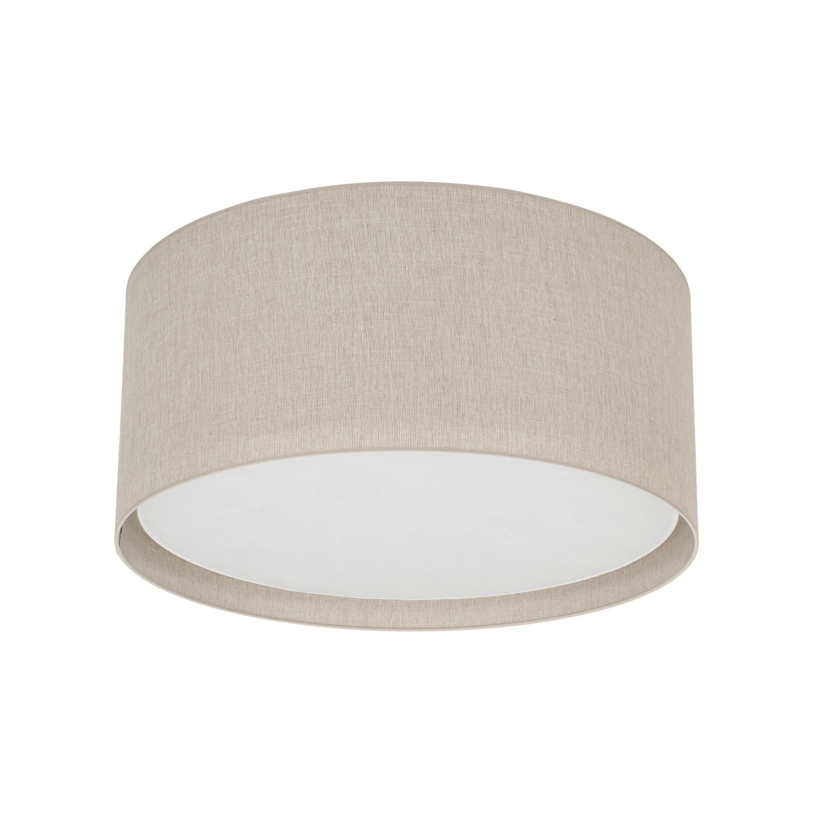 6 x E27 ceiling light – cylindrical, beige, magnetic shade