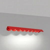 Pakabinamas LED šviestuvas 98,5 cm – banguotas, raudonas, CRI98 - Nuotrauka 4